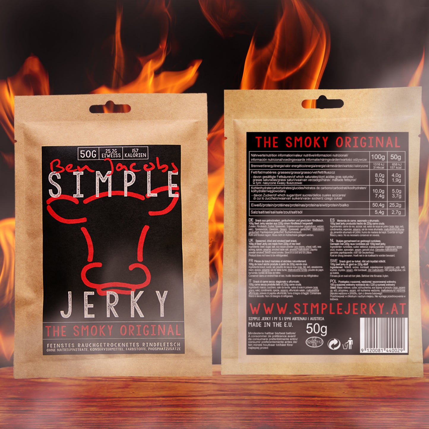 Simple Jerky - Mild Boks (6 x 50g)