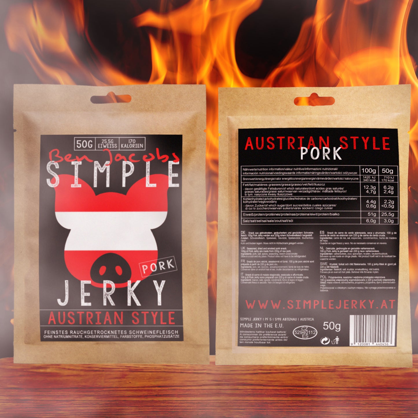 Svin Jerky - Østerriksk Stil