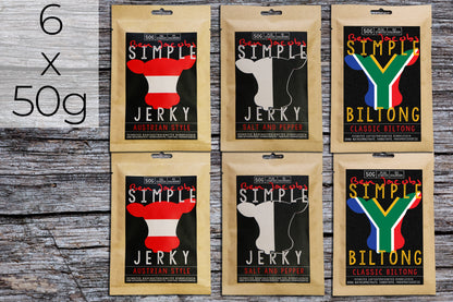 Enkel Jerky - Mild Boks (3 Varianter)