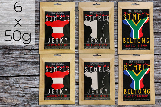 Enkel Jerky - Mild Boks (3 Varianter)