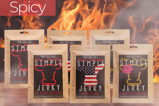 Simple Jerky - Sterk Boks (6 x 50g)